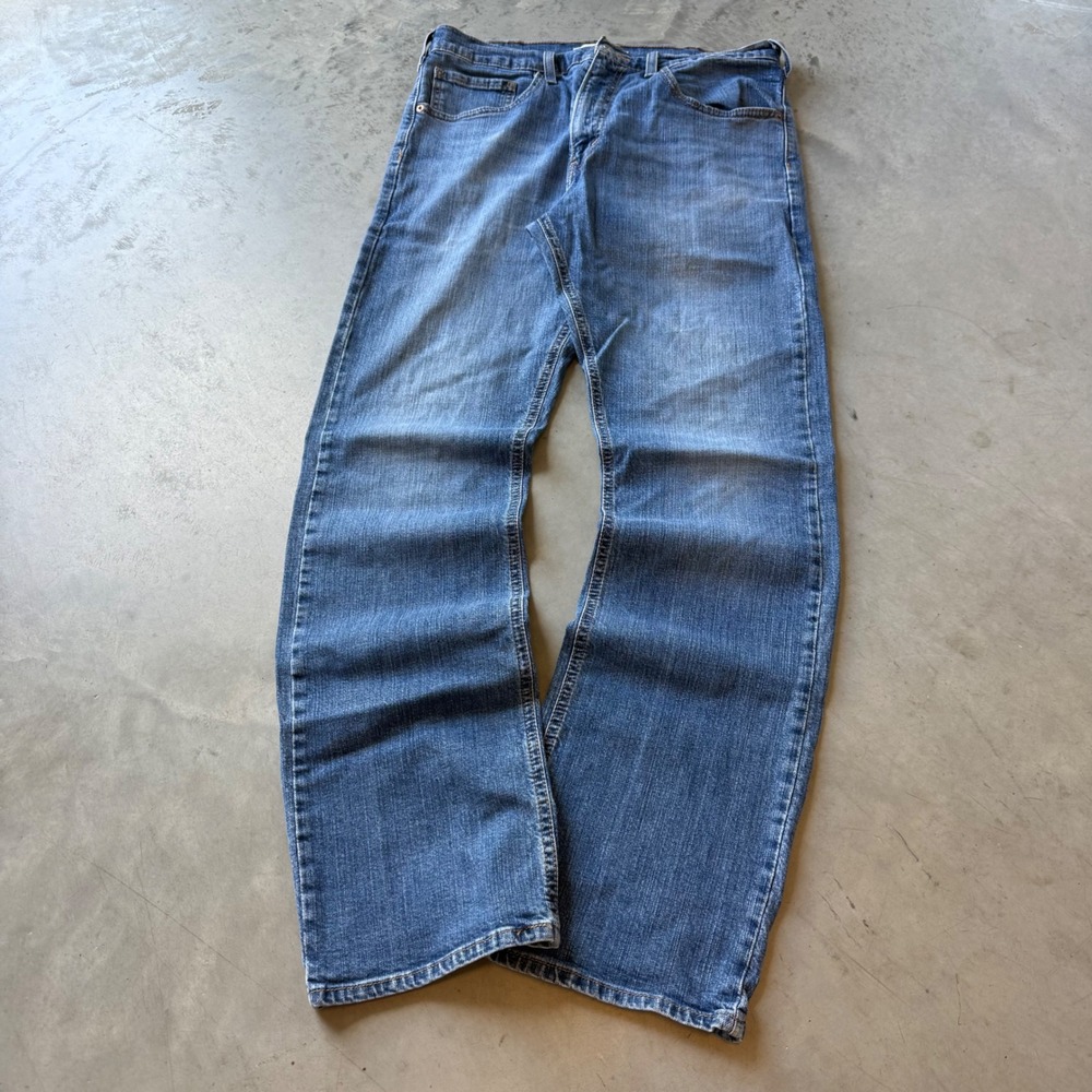 Levi Strauss Signature Mens Bootcut Jeans Medium Wash Denim 34x32
